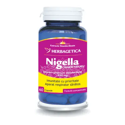 Nigella chimen negru, 60 capsule, Herbagetica