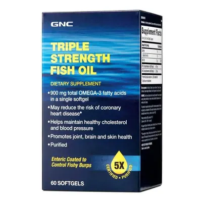 Gnc Triple Strength Fish Oil, Ulei De Peste, 60 Cps