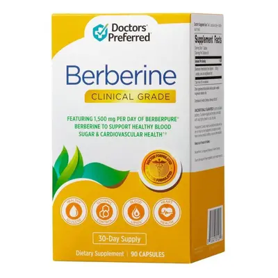 Doctors’ Prefered ® Berberine Clinical Grade, Berberina 500 mg, 90 cps, GNC