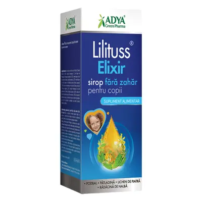 Sirop pentru copii Lilituss Elixir, 200 ml, Adya