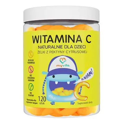 MyVita Vitamina C, jeleuri naturale pentru copii, 120 bucăți