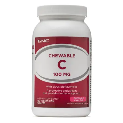 Gnc Chewable C 100 Mg, Vitamina C Masticabila Pentru Copii, Cu Bioflavonoide, Acerola Si Pudra D