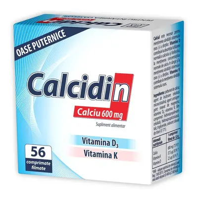 Calcidin, Calciu 600mg, 56 comprimate, Zdrovit