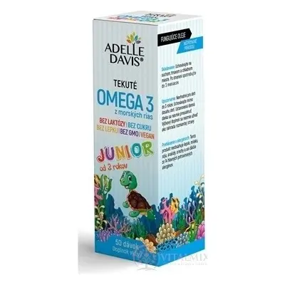 Adelle Davis OMEGA 3 din alge marine junior 50 ml 1×50 ml, supliment alimentar