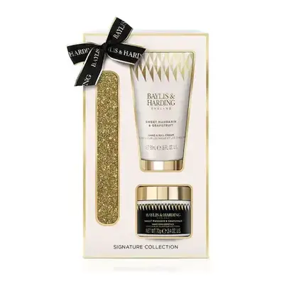 Set Baylis & Harding, Sweet Mandarin & Grapefruit, Femei, crema maini 50 ml, sare baie 70 g si p