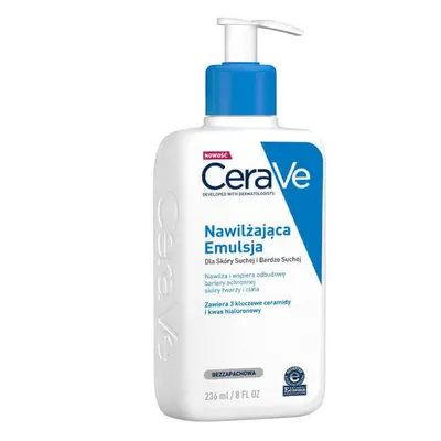 CeraVe, emulsie hidratantă cu ceramide, piele uscată și foarte uscată, 236 ml