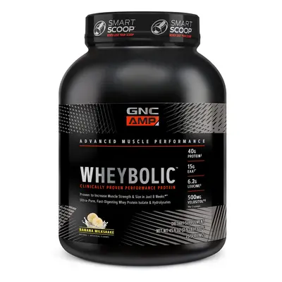 Gnc Amp Wheybolic Proteina Din Zer Cu Aroma De Milkshake De Banane, 1300 G