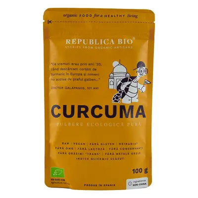 Pulbere ecologica Curcuma, 100 g, Republica Bio