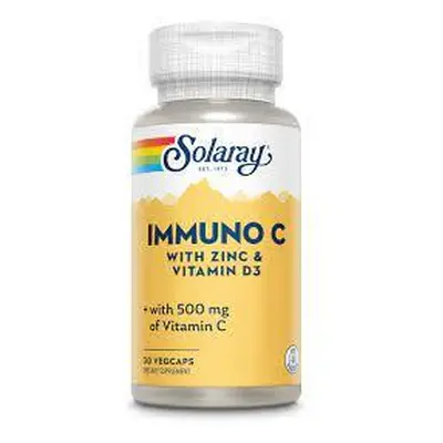 Zinc si Vitamina D3 Immuno C Solaray, 30 capsule, Secom