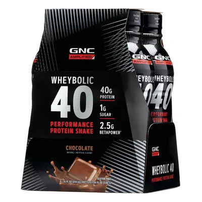 Gnc Amp Wheybolic 40, Shake Proteic Rtd Cu Aroma De Ciocolata, 414 Ml