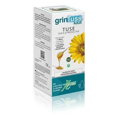 GrinTuss sirop de tuse pentru adulți, 180 ml, Aboca