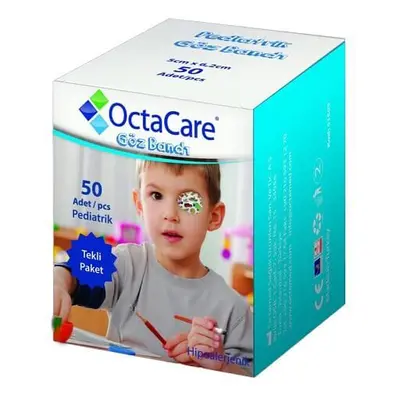 Plasturi oculari pentru Baieti 5x6.2 cm, 50 Buc, Octacare