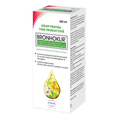 Bronhoklir tuse productiva sirop, 200 ml, Stada