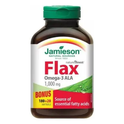 JAMIESON FLAX OMEGA-3 1000 mg FLAX OIL 1×200 cps, supliment alimentar