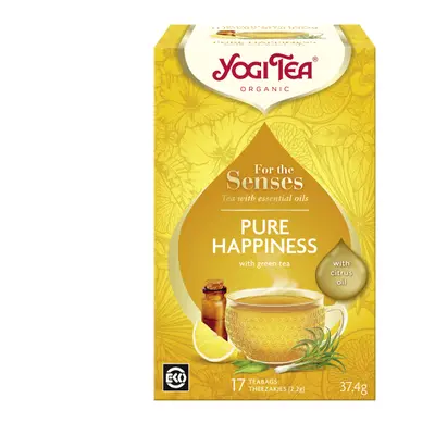 Ceai ecologic cu uleiuri esentiale Pure Happiness For the Senses, 17 plicuri, Yogi Tea