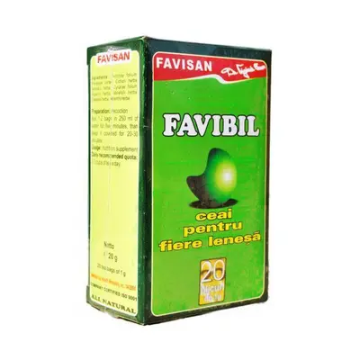 Ceai pentru fiere leneșă Favibil, 50 g, Favisan