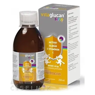 VITAGLUCAN SIRUP 1×250 ml, sirop pentru copii cu aromă de lămâie