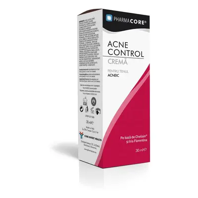 Cremă tratament Acne Control, 30 ml, Pharmacore