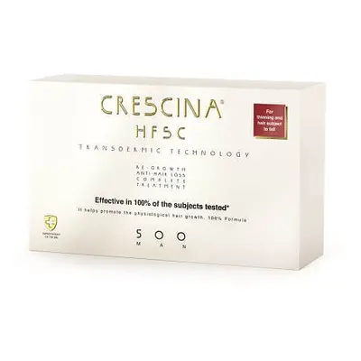 Tratament complet Crescina Transdermic Man HFSC 500, 10 + 10 fiole, Labo