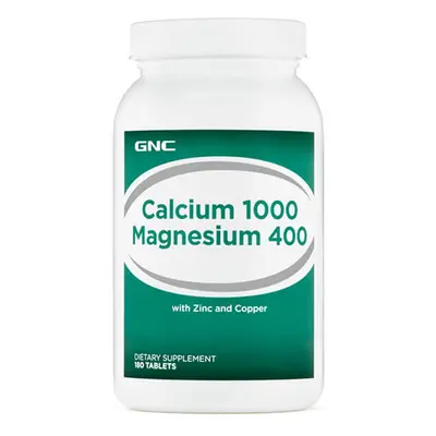 Calciu 1000 mg și Magneziu 400 mg (961767), 180 tablete, GNC