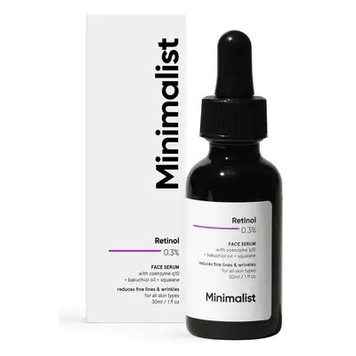 Ser de fata Retinol pur 0.3%, 30 ml, Minimalist