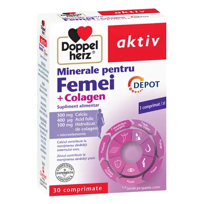 Minerale pentru femei + Colagen, 30 comprimate, Doppelherz