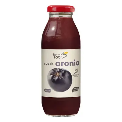 Suc de aronia fara zahar Bun de Tot, 300 ml, Dacia Plant