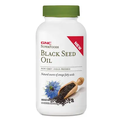 Gnc Superfoods Black Seed Oil, Ulei Din Seminte De Chimen Negru, 90 Cps