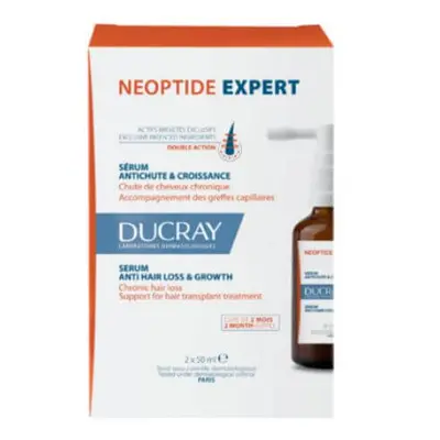 Tratament impotriva caderii parului Neoptide Expert, 2 x 50 ml, Ducray