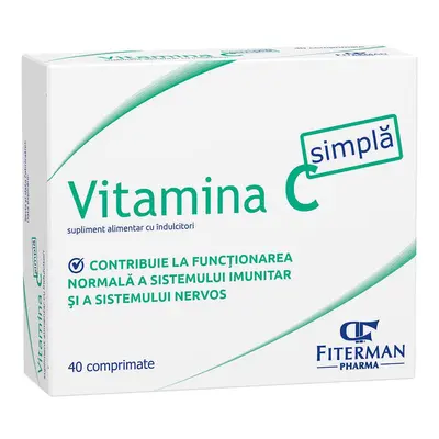 Vitamina C simpla 180mg, 40 comprimate de supt, Fiterman