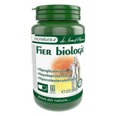 Fier Biologic, 60 capsule, Pro Natura