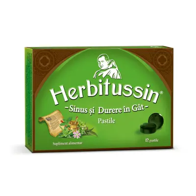 Herbitussin Sinus si Durere in gat, 12 pastile, USP Romania