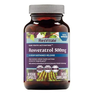 Resvitále Resveratrol 500 Mg, Quercetina 40 Mg, 60 Cps