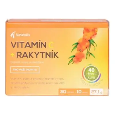 Noventis Vitamina C + cătină de mare 1×40 tbl, vitamina C