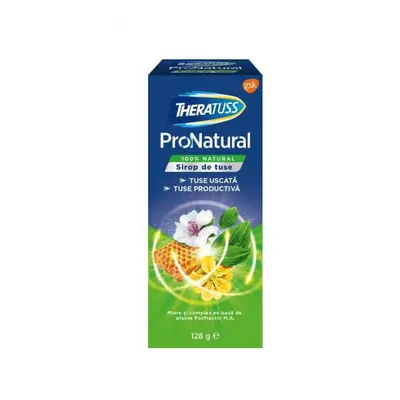 Sirop de tuse Theratuss ProNatural, 128 g, Gsk