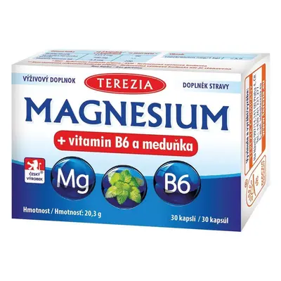 Terezia Magneziu + vitamina B6 și balsam de lămâie 30 capsule