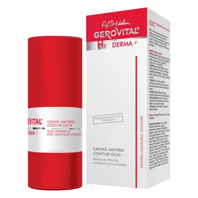 Crema antirid contur ochi Gerovital H3 Derma+, 15 ml, Farmec