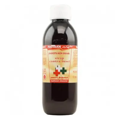 Sirop contra tusei Favitusin Diab fără zahăr, 250 ml, Favisan