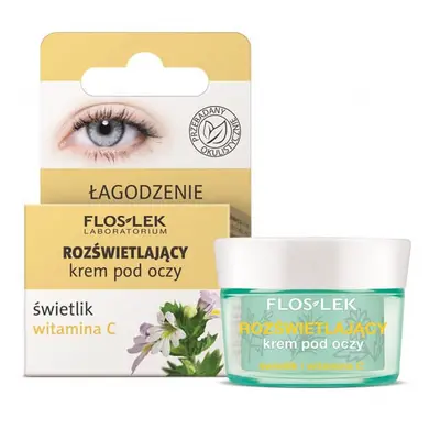 Flos-Lek, Cremă iluminatoare pentru ochi, Eufrasie și vitamina C, 15 ml