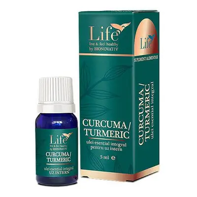 Ulei esential integral de Turmeric/Curcuma, 5 ml, Bionovativ