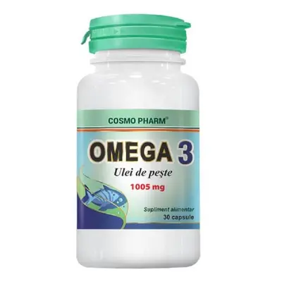 Omega 3 ulei de peste 1005 mg Natural, 30 capsule, Cosmopharm