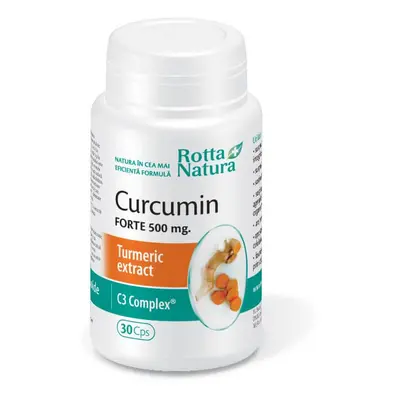 Curcumin Forte 500mg, 30 capsule, Rotta Natura