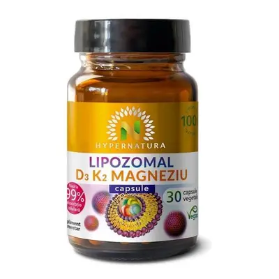 Lipozomal Vitamina D3 + K2 Magneziu, 30 capsule, Hypernatura