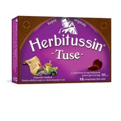 Herbitussin Tuse, 12 comprimate, USP Romania