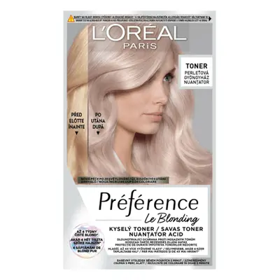 Loreal Paris PRÉFÉRENCE Nuanțator acid de păr semipermanent Pearly Boost, 1 buc