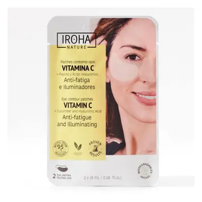 Plasturi pentru ochi cu vitamina C Anti-Fatigue & Illuminating, 1 pereche, Iroha