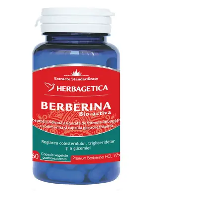 Berberină Bio-activă, 60 capsule, Herbagetica