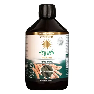 Joy Day Premium Probiotic, Ashwagandha, băutură organică, 500 ml