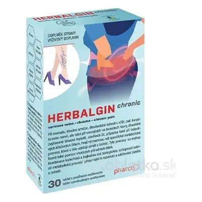 HERBALGIN chronic 1×30 tbl, supliment alimentar pentru persoanele cu inflamații pe termen lung î