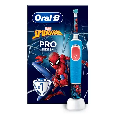 Periuță de dinți electrică Vitality Pro Kids Spider-Man, pentru copii 3+ ani, Oral-B